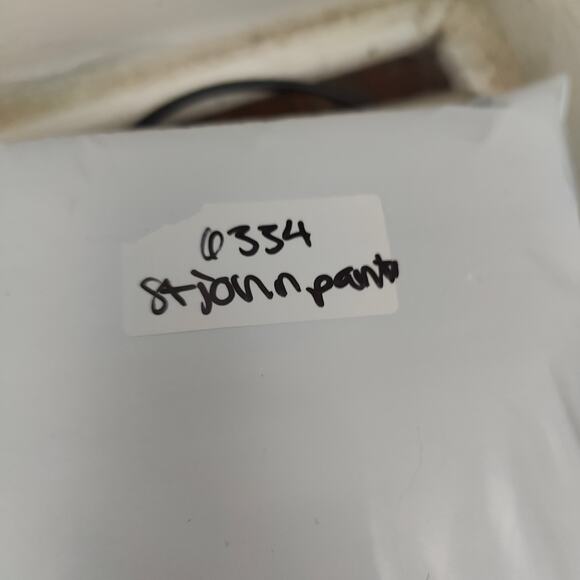 Vintage St John Santana Knit Pants Womens 12 Black Pleated Wide Leg Pull On Wool - Picture 7 of 7